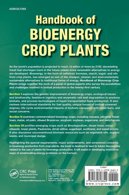 Produktbild: Handbook of Bioenergy Crop Plants