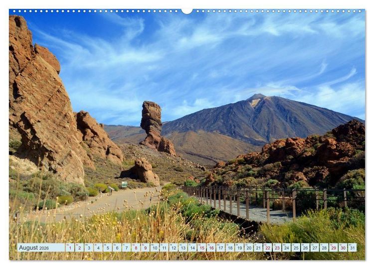 Produktbild: Teneriffa - Insel der Gl&uuml;ckseligen (hochwertiger Premium Wandkalender 2026 DIN A2 quer), Kunstdruck in Hochglanz