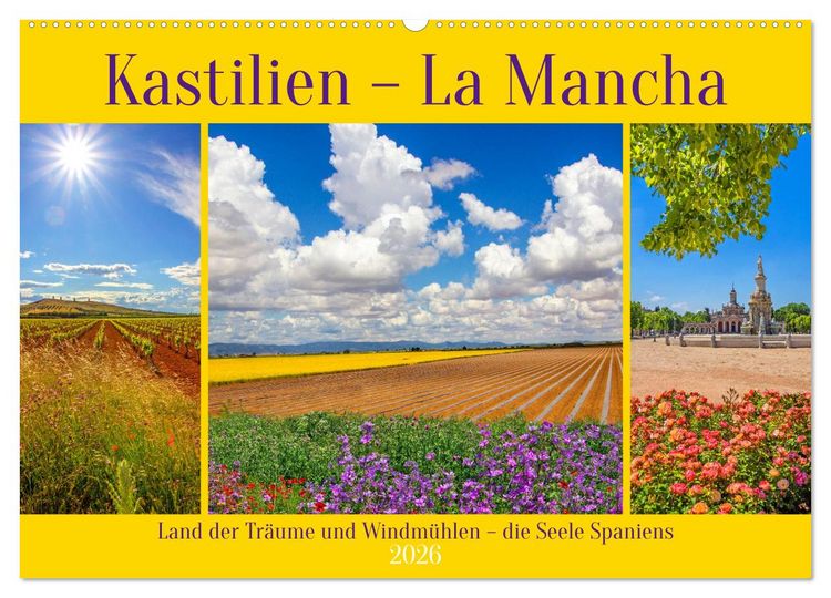 Produktbild: Kastilien - La Mancha (Wandkalender 2026 DIN A2 quer), CALVENDO Monatskalender
