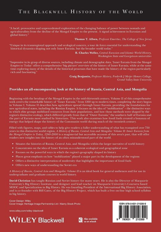 Produktbild: A History of Russia, Central Asia and Mongolia, Volume II