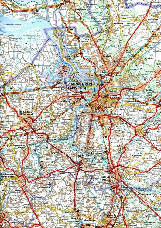 Produktbild: Michelin Belgien Nord und Mitte. 1:200.000
