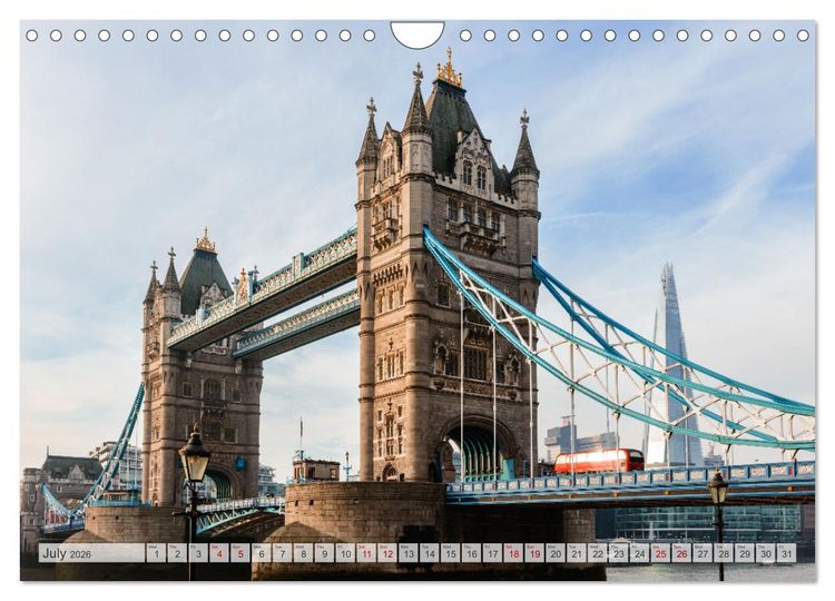 Produktbild: World Cities - Iconic skylines and sights (Wall Calendar 2026 DIN A4 landscape), CALVENDO 12 Month Wall Calendar