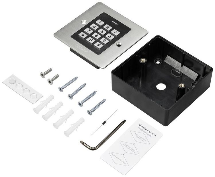 Produktbild: Sygonix SY-6097866 Code-Tastatur mit RFID Unterputz 12 V/DC, 18 V/DC IP66