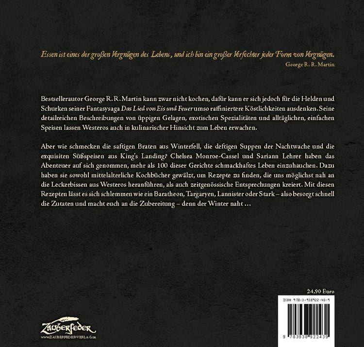 Produktbild: A Game of Thrones – Das offizielle Kochbuch