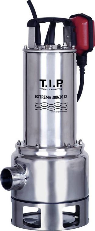 Produktbild: T.I.P. - Technische Industrie Produkte 30072 Extrema 300/10 IX Schmutzwasser-Tauchpumpe 19500 l/h 10.5 m