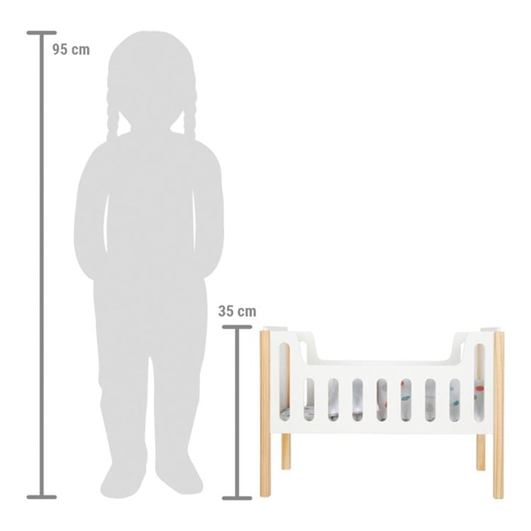 Produktbild: Small foot 12495 - Puppengitterbett Little Button