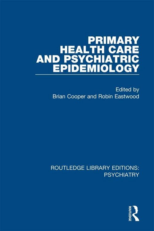 Produktbild: Primary Health Care and Psychiatric Epidemiology