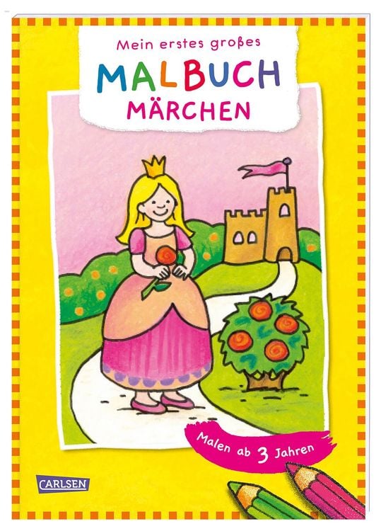Produktbild: Ausmalbilder f&uuml;r Kita-Kinder: Mein erstes gro&szlig;es Malbuch: M&auml;rchen: Malen ab 3 Jahren