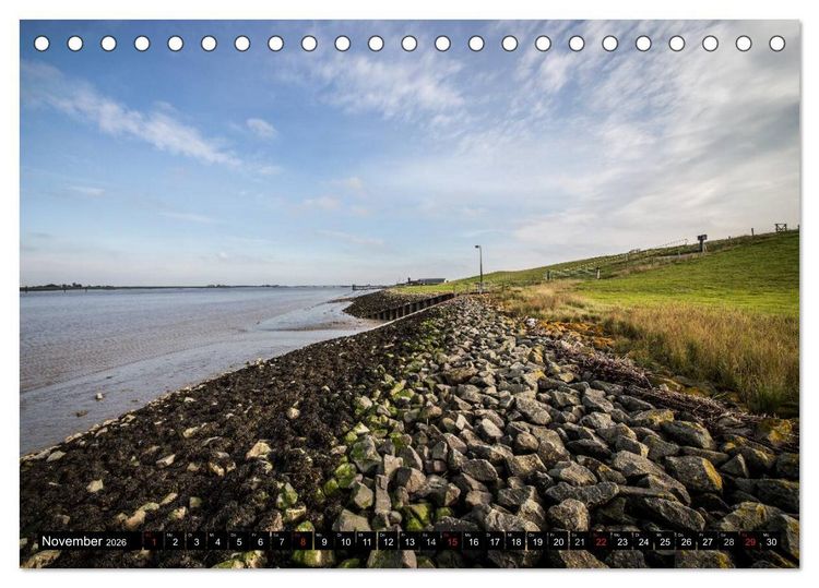 Produktbild: Sch&ouml;nes Ostfriesland (Tischkalender 2026 DIN A5 quer), CALVENDO Monatskalender