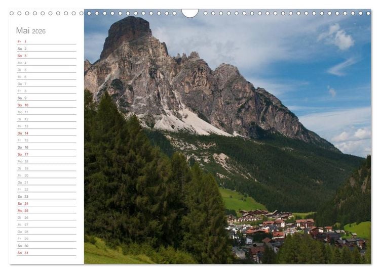 Produktbild: Wundervolle Pl&auml;tze in S&uuml;dtirol (Wandkalender 2026 DIN A3 quer), CALVENDO Monatskalender