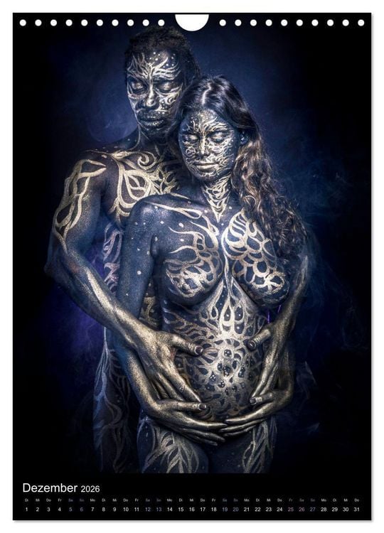 Produktbild: Bodypainting Adventures - Farbe auf nackter Haut (Wandkalender 2026 DIN A4 hoch), CALVENDO Monatskalender