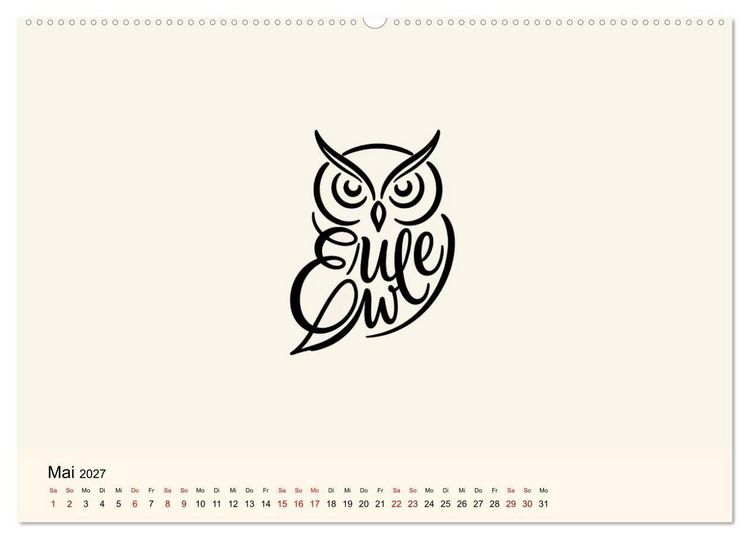 Produktbild: Buchstabentiere (Wandkalender 2027 DIN A2 quer), CALVENDO Monatskalender