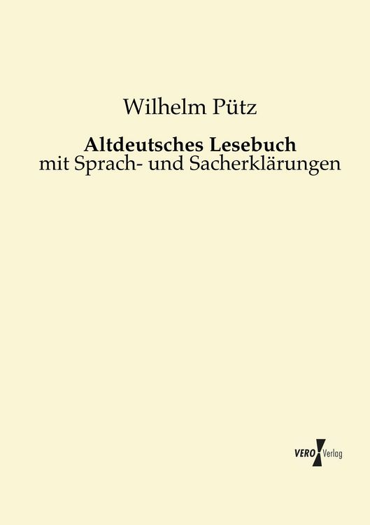 Produktbild: Altdeutsches Lesebuch