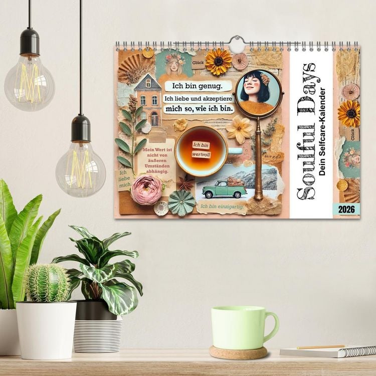 Produktbild: Soulful Days - Dein Selfcare-Kalender (Wandkalender 2026 DIN A4 quer), CALVENDO Monatskalender