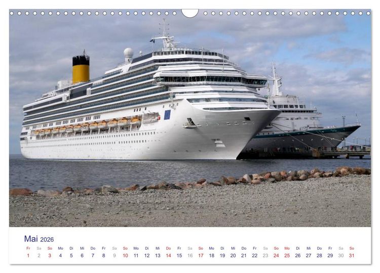 Produktbild: Giganten der Meere - Kreuzfahrtschiffe (Wandkalender 2026 DIN A3 quer), CALVENDO Monatskalender