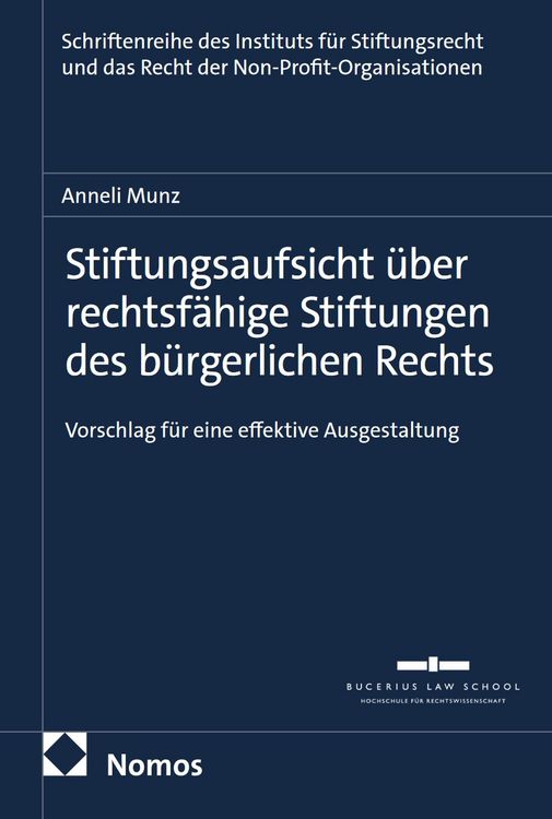 Produktbild: Stiftungsaufsicht &uuml;ber rechtsf&auml;hige Stiftungen des b&uuml;rgerlichen Rechts