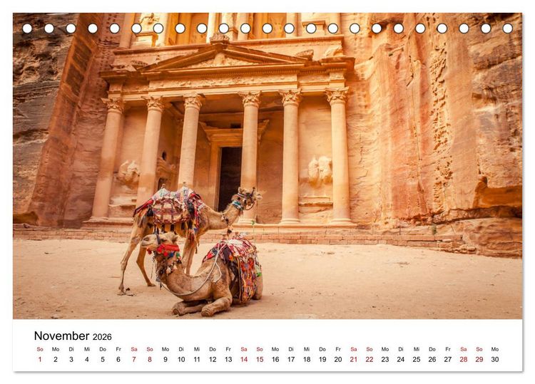 Produktbild: Reiseland Jordanien (Tischkalender 2026 DIN A5 quer), CALVENDO Monatskalender