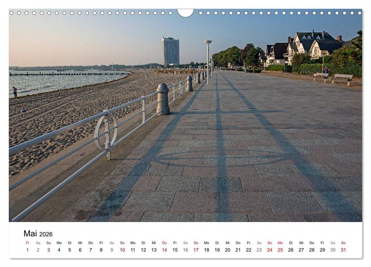 Produktbild: Ostseeheilbad Travem&uuml;nde - L&uuml;becks sch&ouml;nste Tochter (Wandkalender 2026 DIN A3 quer), CALVENDO Monatskalender