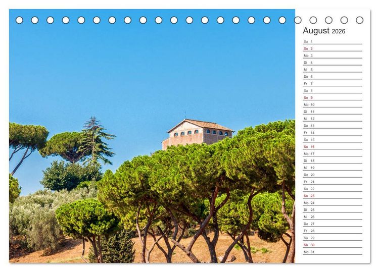 Produktbild: ROM - Ein Spaziergang durch die Geschichte (Tischkalender 2026 DIN A5 quer), CALVENDO Monatskalender