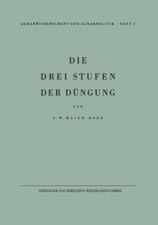 Produktbild: Die drei Stufen der D&uuml;ngung
