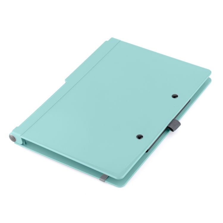 Produktbild: SAX Klemmbrett Design faltbar A5 auf A4, aqua
