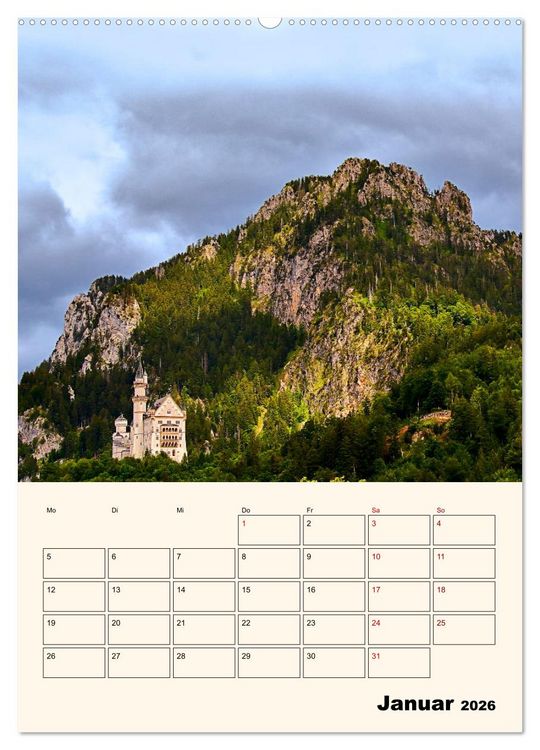 Produktbild: Deutschland. Deutsche Lande, vielf&auml;ltig und bunt (hochwertiger Premium Wandkalender 2026 DIN A2 hoch), Kunstdruck in Hochglanz
