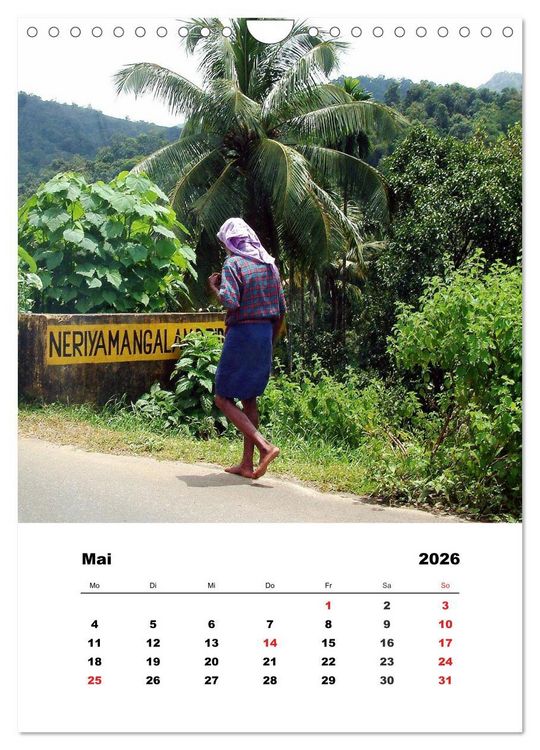 Produktbild: In Kerala (Wandkalender 2026 DIN A4 hoch), CALVENDO Monatskalender