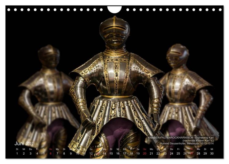 Produktbild: Historische R&uuml;stungen und Waffen (Wandkalender 2027 DIN A4 quer), CALVENDO Monatskalender