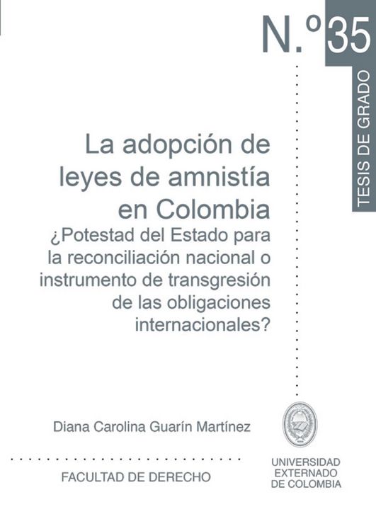 Produktbild: La adopci&oacute;n de leyes de amnist&iacute;a en Colombia.