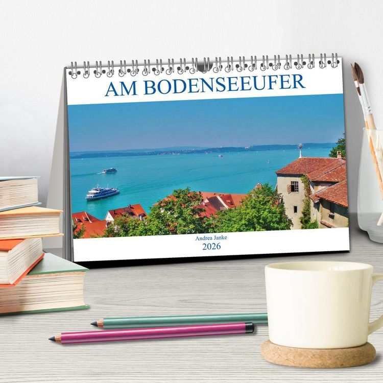 Produktbild: Am Bodenseeufer (Tischkalender 2026 DIN A5 quer), CALVENDO Monatskalender