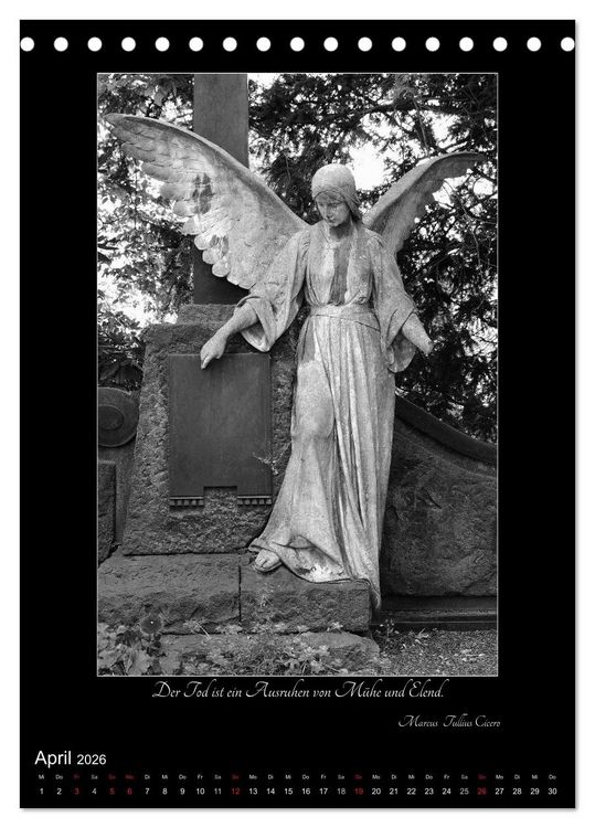 Produktbild: S&uuml;dfriedhof Leipzig (Tischkalender 2026 DIN A5 hoch), CALVENDO Monatskalender