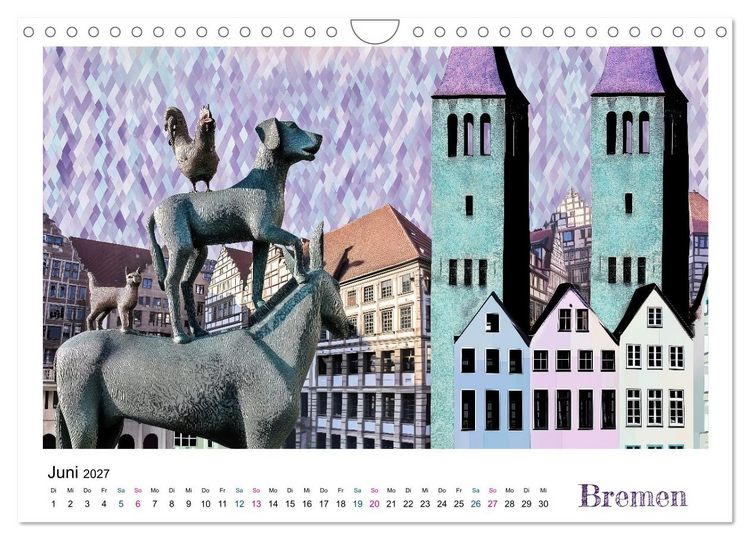 Produktbild: Stadtvisionen (Wandkalender 2027 DIN A4 quer), CALVENDO Monatskalender
