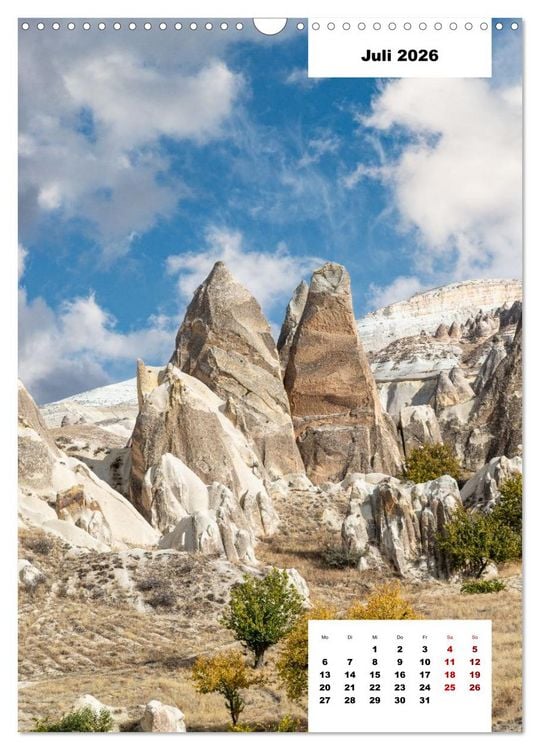 Produktbild: Kappadokien, zwischen Felsen und Himmel (Wandkalender 2026 DIN A3 hoch), CALVENDO Monatskalender