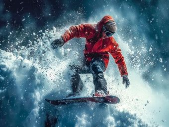 Produktbild: CALVENDO Puzzle Snowboarden, schwarze Abfahrt | 1000 Teile Lege-Gr&ouml;&szlig;e 64x48cm Foto-Puzzle f&uuml;r gl&uuml;ckliche Stunden