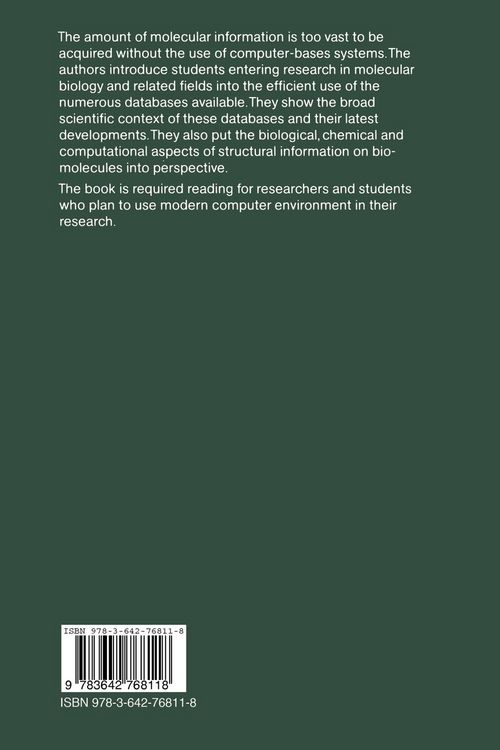 Produktbild: Molecular Databases for Protein Sequences and Structure Studies
