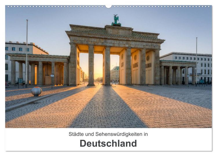 Produktbild: St&auml;dte und Sehensw&uuml;rdigkeiten in Deutschland (Wandkalender 2026 DIN A2 quer), CALVENDO Monatskalender