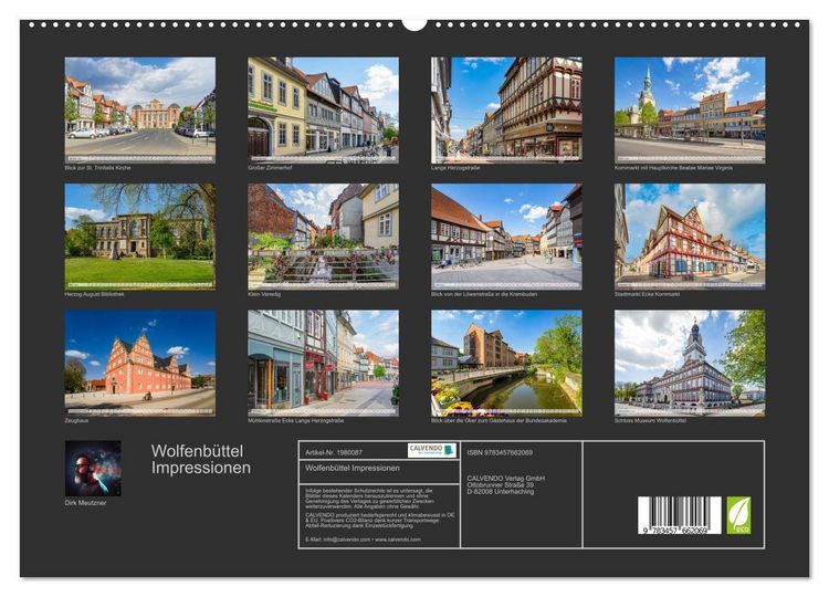 Produktbild: Wolfenb&uuml;ttel Impressionen (hochwertiger Premium Wandkalender 2026 DIN A2 quer), Kunstdruck in Hochglanz