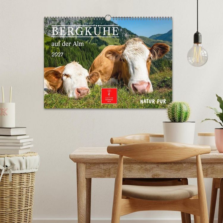 Produktbild: Bergk&uuml;he auf der Alm - Natur pur (Wandkalender 2027 DIN A3 quer), CALVENDO Monatskalender