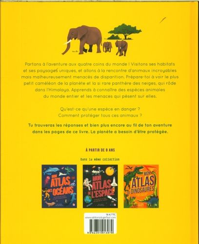 Produktbild: Mon atlas des esp&egrave;ces menac&eacute;es