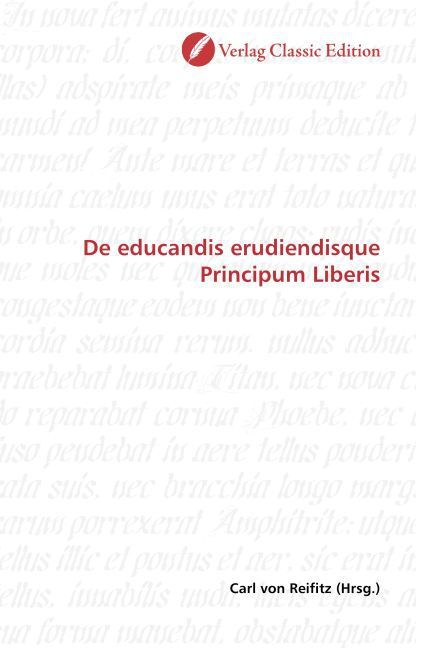 Produktbild: De educandis erudiendisque Principum Liberis