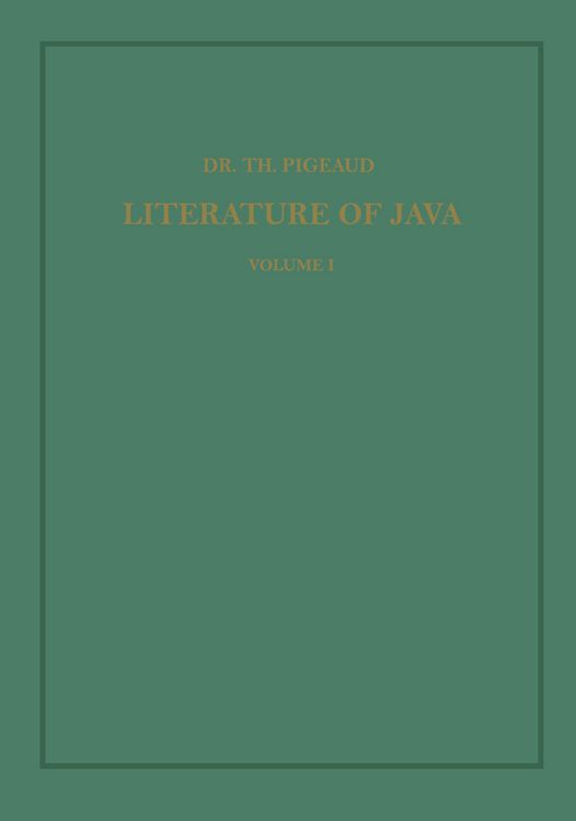 Produktbild: Synopsis of Javanese Literature 900&ndash;1900 A.D.