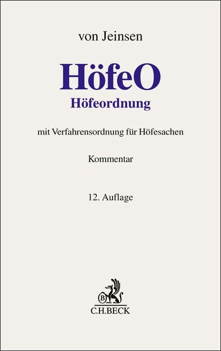 Produktbild: H&ouml;feordnung. H&ouml;feO