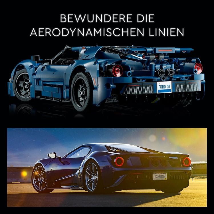 LEGO Technic 42154 Ford GT 2022 Auto-Modellbausatz für Erwachsene