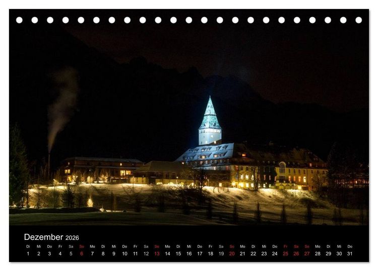 Produktbild: Bergblicke - Elmau (Tischkalender 2026 DIN A5 quer), CALVENDO Monatskalender