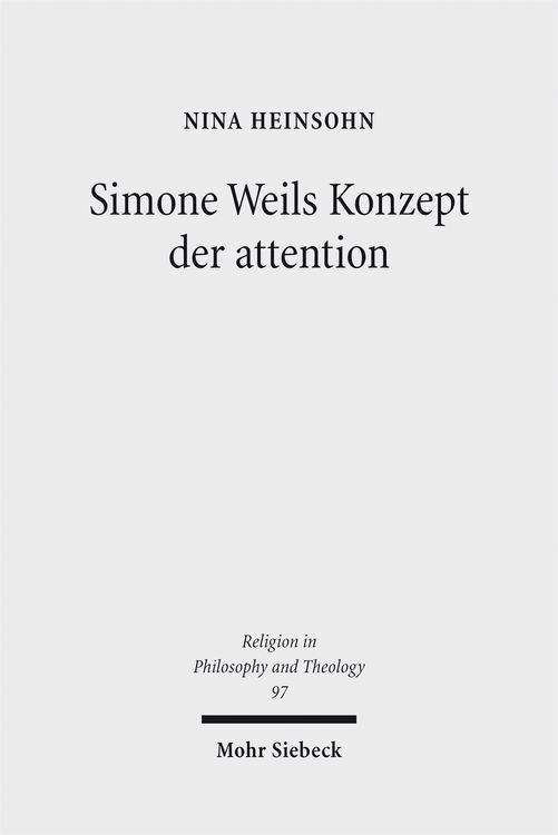 Produktbild: Simone Weils Konzept der attention
