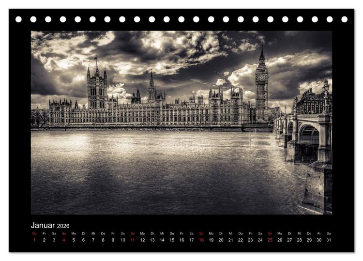 Produktbild: London-Bilder (Tischkalender 2026 DIN A5 quer), CALVENDO Monatskalender