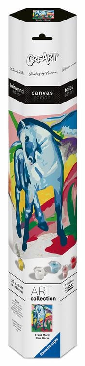 Produktbild: CreArt, Malen nach Zahlen Art Collection - Blaues Pferd (Franz Marc)
