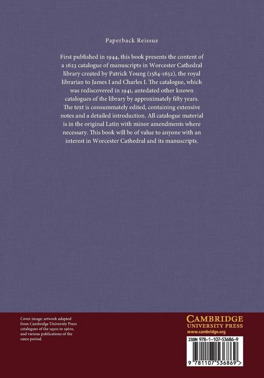 Produktbild: Catalogus Librorum Manuscriptorum Bibliothecae Wigorniensis