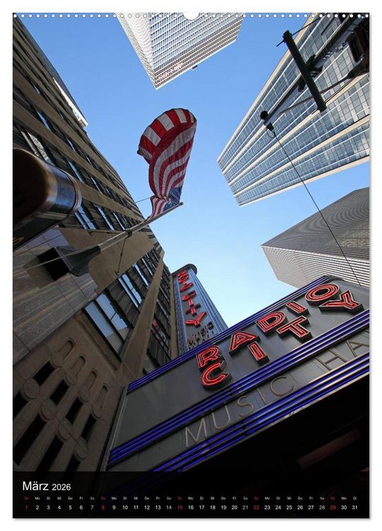 Produktbild: New York (Wandkalender 2026 DIN A2 hoch), CALVENDO Monatskalender