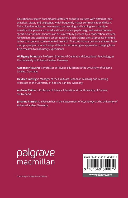 Produktbild: Multidisciplinary Research on Teaching and Learning